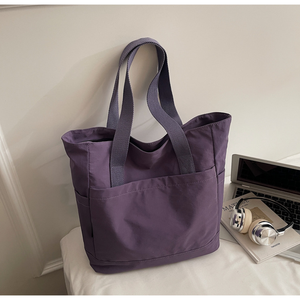 Bolsa de Mano Portátil de Gran Capacidad de Poliéster con Cierre Abierto y Estilo <span class=keywords><strong>Simple</strong></span> para el <span class=keywords><strong>Mercado</strong></span> y el Centro Comercial - Product Image 5