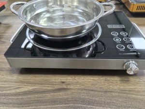 Table de cuisson à induction 2200W en gros SKD, cuisinière électrique numérique électromagnétique, réchaud infrarouge en cristal - Product Image 6