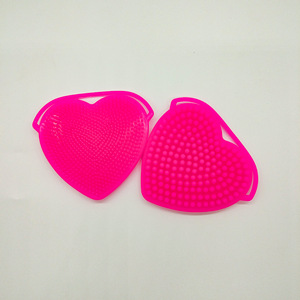 Brosse faciale en silicone, brosse de massage pour le shampoing, brosse de lavage du visage double face en forme de cœur, brosse nettoyante faciale en silicone - Product Image 5