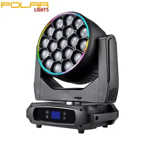 Polarlights 19x60W Big Bee Eye K10 LED Wash Zoom Cabeza móvil Luz Ojo de abeja cabeza móvil para escenario Evento Teatro Alquiler