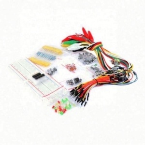 Alligator Clip dây + 65PCS Jumper dây Kit + 3 màu sắc dẫn ánh sáng 830 quan hệ Breadboard Bộ dụng cụ - Product Image 3