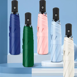 Parapluie compact anti-UV en gros, ouverture automatique, logo personnalisable, coffret cadeau pliable <span class=keywords><strong>pour</strong></span> le voyage - Product Image 2