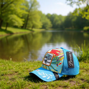 Cappello Trucker Bonvie a 6 Pannelli in Rete Traspirante Unisex con Ricamo Bass, Stile Casual Primavera Estate - Product Image 2