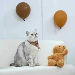 ผ้าโพกหัวผ้าฝ้ายเนื้อนุ่มพิมพ์ลายสองชั้นสำหรับสุนัขสัตว์เลี้ยงผ้าโพกหัวสุนัขแมว100% - Product Image 3