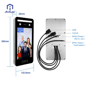 Control de <span class=keywords><strong>Acceso</strong></span> Facial sin Contacto con Reconocimiento Facial, Lector RFID y Registro de Asistencia por Huella Dactilar - Product Image 2