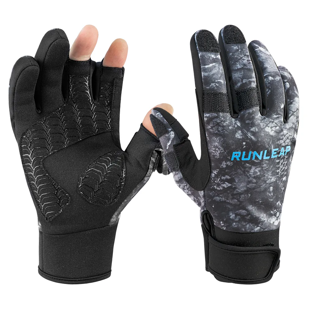 Custom Anti-slip Waterproof Cold Weather Outdoor Activities Gloves Mens Fishing Gloves For Winter Boating Kayaking Watersports