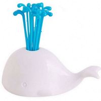 K686 Schattige Beluga Witte Walvis Keukenaccessoires Kookgerei Fruit Groente Gereedschap Gadgets Voor Feest Huisdecoratie Hal Fruitvork Set