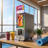 Licuadora Comercial Inteligente para Smoothies y Batidos, Máquina de Granizados Totalmente Automática, Cuchilla de Acero Inoxidable 304, Capacidad de 98L, Pantalla Táctil