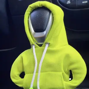 Evrensel araba vites kolu iç dekor aksesuarları kazak oto dişli sopa Hoodie vites kolu topuzu Hoodie kapak