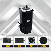 Moteur pas à pas hybride biphasé HLTNC 1,8 degrés NEMA34 86mm 86HS156-5504, diamètre d'arbre 14mm, pour machine de fraisage CNC
