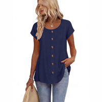 T-shirt OEM à manches courtes pour femme 2026 – Hauts confortables pour l'été – Vêtements décontractés et tendance pour femme