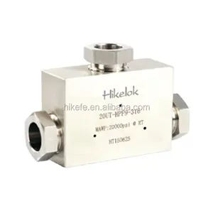 Swagelok Type 20000psi Ultra-Hogedruk Fittingen Roestvrijstalen Twee Ferrule Buisleidingen Vakbond Tee Cross Connector