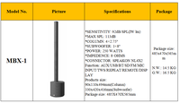 Altavoz de Columna Activo Morin MBX-1, Subwoofer Line Array de 250W, Negro, para Eventos en Interiores/Exteriores