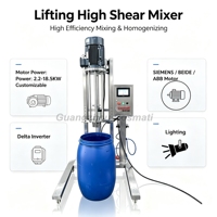 Nouvelle conception de machine émulsifiante à cisaillement élevé avec mélangeur pour crème et traitement de shampooing léger