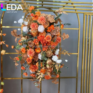 LEDA Ensemble de décoration de centre de table en fleurs artificielles en soie personnalisées pour mariage d'automne - Product Image 3