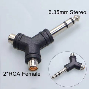 <span class=keywords><strong>Adaptador</strong></span> de <span class=keywords><strong>Audio</strong></span> de 6.35mm 1/<span class=keywords><strong>2</strong></span>, de 6.35 <span class=keywords><strong>a</strong></span> Doble AV, Dos <span class=keywords><strong>RCA</strong></span>, de <span class=keywords><strong>3.5</strong></span>/<span class=keywords><strong>RCA</strong></span> <span class=keywords><strong>Macho</strong></span> <span class=keywords><strong>a</strong></span> <span class=keywords><strong>2</strong></span> * 6.35 <span class=keywords><strong>Hembra</strong></span>, para Amplificador, Altavoz, Micrófono - Product Image 3
