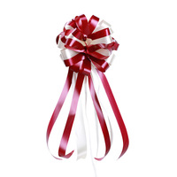 Décoration florale pour voiture de mariage, nœud papillon en plastique, ruban en gaze de neige pour cortège de mariage, ruban décoratif pour la disposition de la pièce