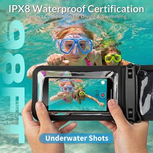 ユニバーサルダブルスペースIPX8 PVC TPUプラスチック防水透明スポーツデザインスマホケースポーチ（<span class=keywords><strong>iPhone</strong></span>用） - Product Image 5