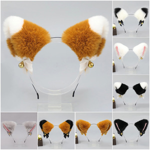 Serre-tête en peluche avec oreilles <span class=keywords><strong>de</strong></span> bête, mignonnes oreilles <span class=keywords><strong>de</strong></span> chat simulées, accessoires <span class=keywords><strong>de</strong></span> coiffure amusants pour filles, idéal pour les fêtes et <span class=keywords><strong>le</strong></span> cosplay - Product Image 3