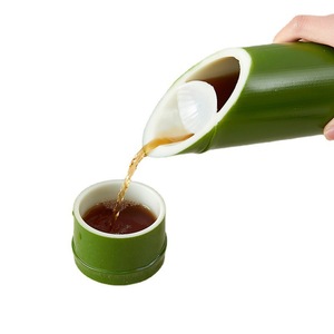 Taza de Sake con forma de bambú, artículos de bebida de plástico de calidad alimentaria para fiestas, adultos, amarillo, verde, <span class=keywords><strong>E</strong></span> 15 - Product Image 5
