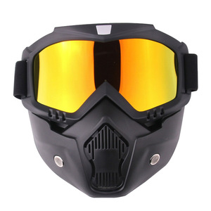 <span class=keywords><strong>Masque</strong></span> <span class=keywords><strong>Vintage</strong></span> complet avec bouche Sports <span class=keywords><strong>de</strong></span> plein air <span class=keywords><strong>moto</strong></span> cyclisme casque <span class=keywords><strong>de</strong></span> vélo avec <span class=keywords><strong>masque</strong></span> intégral modulaire - Product Image 2