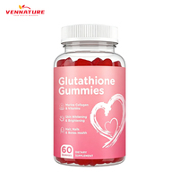 Gummies éclaircissantes pour la peau OEM OEM au glutathion 5-en-1 : Antioxydant, collagène, biotine et vitamines pour la peau