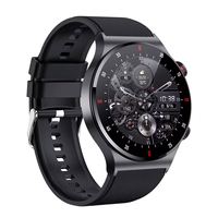 Reloj inteligente de acero inoxidable para hombre, reloj inteligente con control de la salud, llamada BT, resistente al agua, pantalla redonda de 1,28 ", reloj inteligente NFC QW33