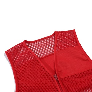 Aanpasbaar Ademend Mouwloos Polyester Werkvest Reflecterend Veiligheidsontwerp Voor Vrijwilligerswerk Supermarktgroepactiviteiten - Product Image 2