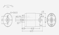 Moteur à courant continu Hengjia HRS-Q395SPM pour appareils électroménagers et usage domestique intelligent, rideaux à levage automatique, OEM/ODM, 1-100W, 1000-60000 tr/min