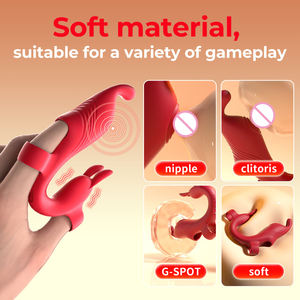 Vibrateur pour doigts, jouet sexuel pour adultes, 10 vibrations, clitoris, plaisir sexuel féminin, mini vibrateur, jouet sexuel pour <span class=keywords><strong>couple</strong></span> - Product Image 2