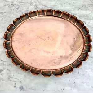 Elegant Copper Metal <b>Tray</b> Hot Selling <b>Food</b> Serving Metal <b>Tray</b> for Home, Hotel, Cafes & Restaurants Table Use - Product Image 1