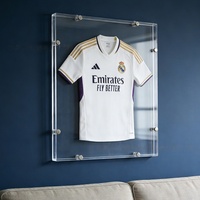 Cadre d'affichage mural en acrylique transparent personnalisé pour maillot de sport - Cadre uniquement