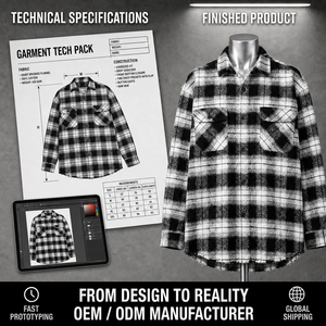 Camicie in Flanella a Quadri per Uomo Personalizzate OEM, 340gsm, 100% Cotone Pesante, Oversize, Manica Lunga, Produttore di Giacche-<span class=keywords><strong>Camicia</strong></span> - Product Image 1