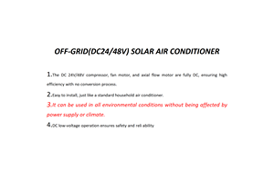 Kit de climatiseur mural fendu domestique <span class=keywords><strong>solaire</strong></span> DC 12000 BTU hors réseau avec <span class=keywords><strong>chaud</strong></span> et froid - Product Image 5
