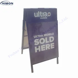 Retail Floor Portable With Handle Collapsible Both Sides A Frames Holder Board Advertising Showing Sign Display Stand