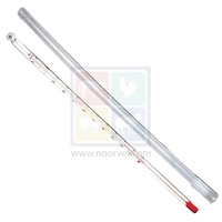 NVC Laboratory Veterinary Use Alcohol Thermometer Round Tube Glass 20 to 110 Deg C Model 1-290-11