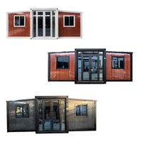 Özel Prefabrik 20 Fit 40 Fit Konteyner Genişletilebilir Ev İki Yatak Odalı Prefabrik Açık Hava Katlanır Ev İnşaatı Emlak