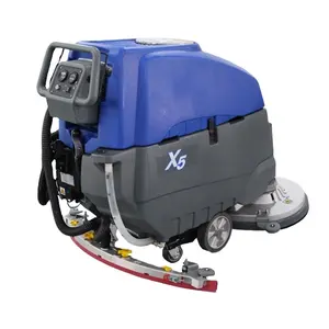 Big tank two brushes manual floor cleaning machine, manufacturer