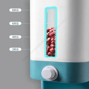 Dispensador de Arroz y Granos de Plástico, Caja de Almacenamiento para Cocina, Contenedor de Alimentos Secos a Granel, 12 kg, Venta al Por Mayor - Product Image 3