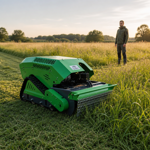 Tagliaerba Industriale Multifunzione Telecomandato, Trituratore d'Erba Cingolato Semovente, <span class=keywords><strong>Decespugliatore</strong></span> per Frutteti ad Uso Agricolo - Product Image 5