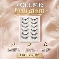 Faux cils de luxe faits à la main à pointe pointue, effet naturel, style manga, fournisseur en gros personnalisé