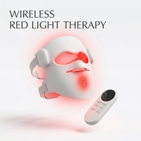 Masque LED sans fil 3D EYCO pour le visage et le cou avec 72 LED, thérapie photonique à lumière rouge 850 nm pour usage domestique