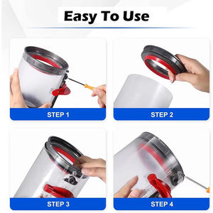 Recambio de depósito de polvo transparente para aspiradoras <span class=keywords><strong>Dyson</strong></span> V10 <span class=keywords><strong>V11</strong></span> V12 V15 <span class=keywords><strong>Animal</strong></span> y Absolute - Product Image 5
