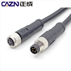M8 loạt không được bảo vệ thẳng/Góc nam và nữ overmolded cắm 3 4 5 6 8 chân một B D mã tùy chỉnh Cáp - Product Image 5