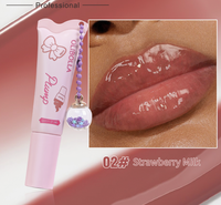 Baume à lèvres effet crème glacée avec pendentif, gloss hydratant, rouge à lèvres hydratant longue durée pour des lèvres pulpeuses