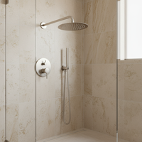 Douche dissimulée luxe mural Nickel salle de bain douche robinet douche mitigeur tête pluie système