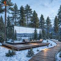 Maison Modulaire Préfabriquée Personnalisée en Forme de Miroir pour Hôtels, Complexes Hôteliers, Parcs de Camping, Locations Vacances, Zones Scéniques, Hébergement de Luxe pour Clients