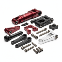 Pièces de vélo de montagne à suspension intégrale usinées CNC de haute précision, composants de cadre VTT en aluminium 6061 7075 personnalisés