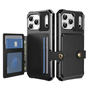 Funda Magnética de Lujo para Teléfono con Cartera, TPU+PU, Antigolpes, con Ranuras para Tarjetas, para iPhone 17 Pro - Product Image 1