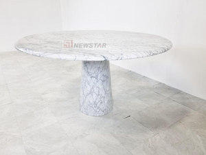 <span class=keywords><strong>Mesa</strong></span> de comedor redonda de piedra natural y mármol <span class=keywords><strong>gris</strong></span>, decoración moderna de <span class=keywords><strong>alta</strong></span> gama para restaurante, bar, cafetería y tienda, muestra gratis - Product Image 4